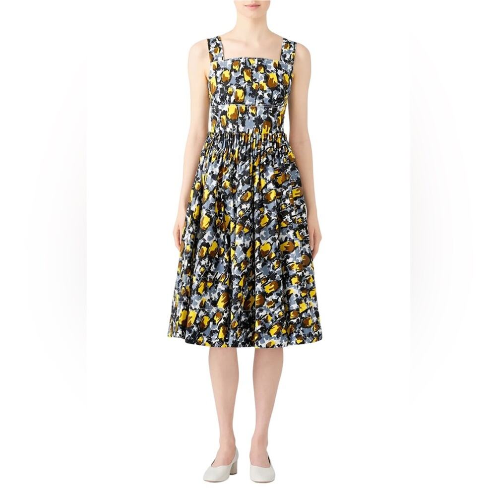 Marni Citrus Full Skirt Dress